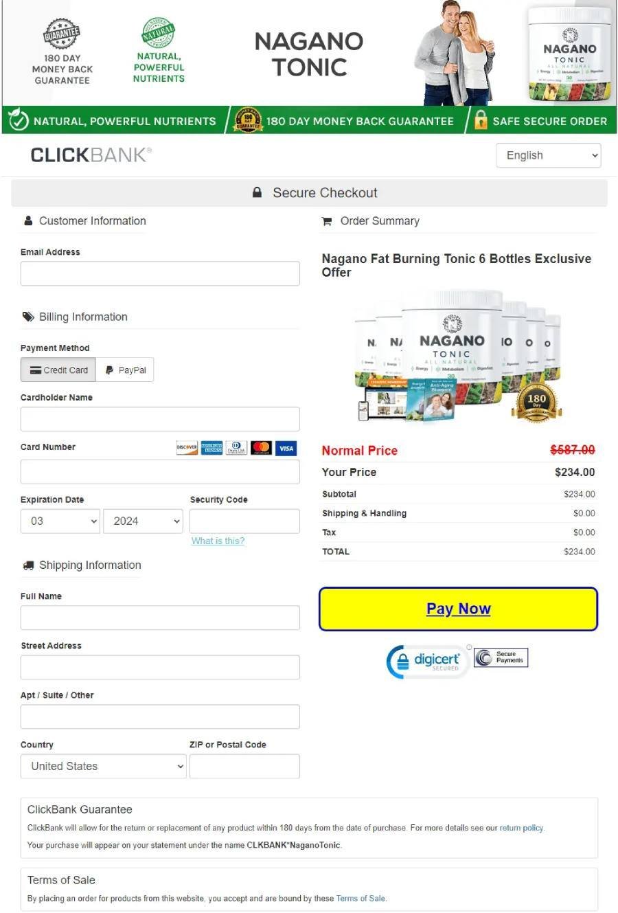 Secure and encrypted checkout for safe online payment